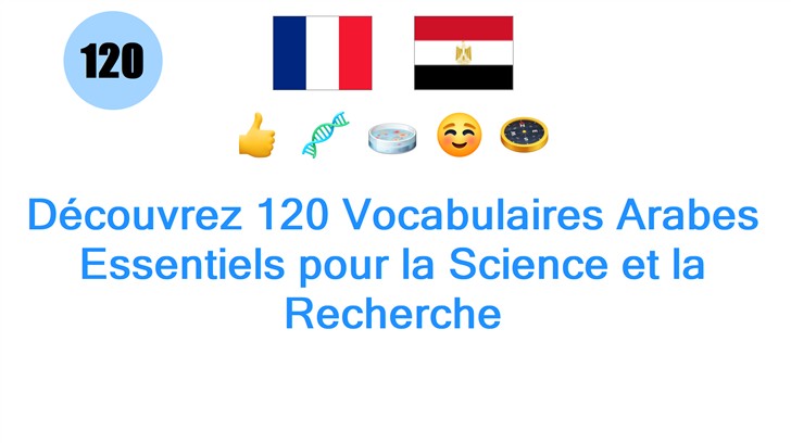 Découvrez 120 Vocabulaires Arabes Essentiels pour la Science et la Recherche